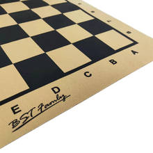 Chessboard de couro pu com peças de xadrez 46*50cm, damas 45*50mm, dobrável, damas ou sapgi, tabuleiro de jogo ib4 2024 - compre barato