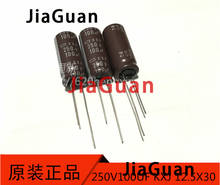 Nippon kxj 250v100uf 12,5x30mm, capacitor eletrolítico ncc, 100uf, 250v, 100uf/250v, 20 peças 2024 - compre barato
