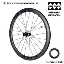 ELITEWHEELS-ruedas de carbono con freno de disco 700C, llanta sin gancho DT Swiss, 6 tipos de bujes para juego de ruedas de grava, 480g ± 15g, 29x45mm 2024 - compra barato