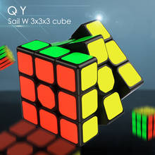 QiYi Sail W 3x3x3 скоростной магический куб черный Профессиональный 3x3 Куб Головоломка Развивающие игрушки для детей подарок 3x3 2024 - купить недорого