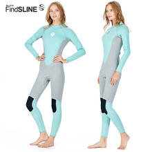 Slinx roupa de mergulho feminina, roupa de mergulho feita com zíper, 3mm, de neoprene reforçado, manga longa, manter o calor, novo 2024 - compre barato