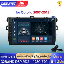 Rádio automotivo com android, 2 din, estéreo, multimídia, navegador gps, usb, 4g, lte, para toyota corolla e140 e150 2007, 2008, 2009, 2010, 2011 2024 - compre barato