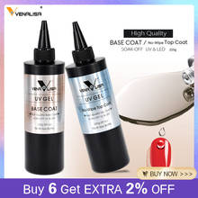 Venalisa Brand 225g Super Quality Refill Gel Nail Art Soak Off UV/LED No Wipe Top Coat Base Coat Without Sticky Layer Top Coat 2024 - buy cheap
