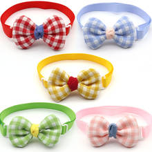 30/50 Pcs Pet Dog Grooming Product Lattice Design Dogs Pet Bow Tie Adjustable Dog Collar Bowties Necktie Pet Supplies Bowtie 2024 - buy cheap