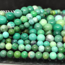 Pingente de pulseira onretã verde, musgo ágata, 6mm 8mm 10mm, suave pedra solta, colar, fazer joias, acessórios, design de presente 2024 - compre barato