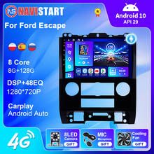 Radio con GPS para coche, reproductor Multimedia con Android 10, WIFI, Carplay, 2 Din, para Ford Escape 2007-2012 2024 - compra barato