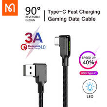 Mcdodo-Cable USB tipo C para teléfono móvil, Cable de carga rápida de 90 grados, para Huawei, Samsung 3A 2024 - compra barato