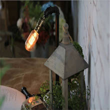 Lámpara Edison bombilla Vintage lámparas de mesa personalizadas tubo de agua lámparas de mesa lámpara de escritorio libro E27 Loft iluminación Vintage 2024 - compra barato