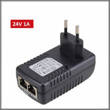 Cctv dc24v 1a 24 watts tomada de parede poe injetor adaptador ethernet câmera ip poe fonte de alimentação do telefone eua ue reino unido au plugue 2024 - compre barato