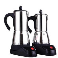 Cafetera eléctrica de acero inoxidable 300, máquina de café expreso con filtro, 304 ml 2024 - compra barato