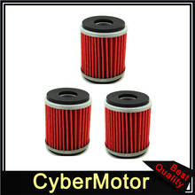 3x Oil Filter For Yamaha ATV Quad Dirt Motor Bike YZ450F WR250 YFZ450 Raptor 2024 - buy cheap