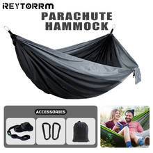 Camping Hammock 260x140cm Double Portable Hammock with 2 Tree Straps Lightweight Hammocks for Travel Beach Backyard Patio Hiking 2024 - buy cheap