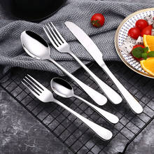 30Pcs/set Cutlery Set 304 Stainless Steel Flatware Silverware Dinnerware Dinner Knife Spoon Fork Dishwasher Safe Drop Shipping 2024 - buy cheap