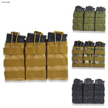 Tactical Triple Open-Top Military Airsoft Tactical AK Magazine Pouch AK AR M4 AR15 Rifle Mag Pouch Paintball Equipment 2024 - buy cheap