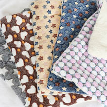 Pet Soft Pet Blanket Winter Dog Cat Bed Mat Foot Print Warm Sleeping Mattress Small Medium Large Coral Fleece Pet Supplies 2024 - buy cheap