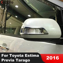 Car Rearview Mirror Strip Cover Trim For Toyota Estima Previa Tarago 2016 ABS Chrome Side Door Mirrors Trims Sticker Car Styling 2024 - buy cheap