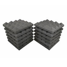 12Pcs 25x25x5cm Studio Acoustic Foam Soundproof Pyramid Sound Absorption Treatment Panel Tile Protective Sponge Sealing Strip 2024 - buy cheap