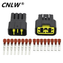 10 Sets 8 Pin 2.3 MM Electric Black Plug Automotive Waterproof Male Female Connector FW-C-8F-B FW-C-8M-B DJ7081Y-2.3-11/21 2024 - buy cheap