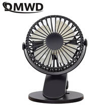 DMWD Multifunctional Desktop Clip Fan  3 Gear Speeds Rechargeable Mini Fan With battery Portable Mute Air Cooling Fan USB Output 2024 - buy cheap