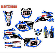 Calcomanías de fondo de gráficos personalizados gratis, pegatinas 3M para Yamaha YZF 250 YZF450 YZ250F YZ450F 2009 2007 2008 2006 YZF250/450 2024 - compra barato