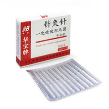 100  Aluminum Foil Independent Packing Disposable Sterile Acupuncture Needle Zhenjiu Acupuntura Asepsis Beauty Massage 2024 - buy cheap