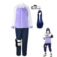 Hyuga Hinata Cosplay Costume Anime Full Set Purple Hooded Suit Dark Blue Wig Woman Halloween Party Role Play Girl Daily Sets 2024 - buy cheap