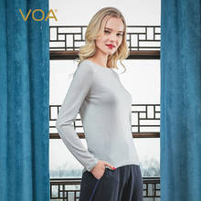 VOA Winter Clothes Cashmere Knitted Woman Sweaters Pullovers Winter Basic Long Sleeve Women's Jumper Slim Women's Sweater R05 2024 - buy cheap