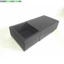 Tubos de caja de almacenamiento de papel, cartón negro de 18x10x6cm, 350g, Kraft para boda, 20 unids/paquete 2024 - compra barato