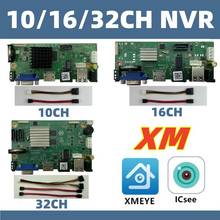 Gravador de vídeo digital onvif h.265/h.264 9ch * 4k, suporta 1 sata nvr, rede max 8tb xmeye, com cabo p2p, móvel de nuvem 2024 - compre barato
