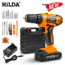 HILDA Electric Drill Cordless Screwdriver Lithium Battery  Mini Drill Cordless Screwdriver Power Tools Cordless Drill 2024 - buy cheap