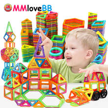 Мини Магнитный дизайнерский Строительный набор, модель и строительство, пластиковые магнитные блоки, обучающие игрушки для детей, подарок 2024 - купить недорого