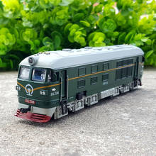Alta simulação requintado modelo brinquedos: estilo do carro nostálgico dongfeng 4b locomotiva verde 1:87 trens de liga modelo presentes excelentes 2024 - compre barato