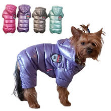 Зимняя одежда для собак, водонепроницаемый комбинезон для домашних животных, теплое пальто для собаки, куртка для щенка, толстовки для чихуахуа, Наряд Для Пуделя Shih Tzu для маленьких собак 2024 - купить недорого