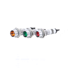 Luz indicadora de luz LED, Panel de montaje de 8mm, roja, verde y amarilla, lámpara de señal LED de CA de 220V, XD8-1, 10 Uds. 2024 - compra barato