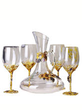 Набор декоративных бокалов для красного вина с эмалью, свадебный бокал es, бокал для шампанского, виски, Подарочная коробка, FJ019 2024 - купить недорого