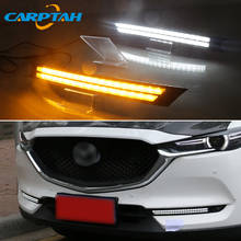 Carptah-luces LED de circulación diurna DRL, lámpara antiniebla con función de señal de giro fluctuante, para Mazda CX-5 CX5 2017 2018, 2019 2024 - compra barato