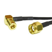 Extension cable RP-SMA  Male Plug Switch SMB Female 90 degree Right  Angle  jumper cable RG174  Wholesale 20CM 8" Adapter 2024 - buy cheap