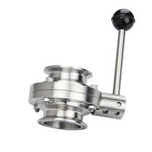 1.5" 2"  Sanitary  Tri Clamp Butterfly Valve   SS304 Stainless Steel OD45/OD51 K 64  Homebrew 2024 - buy cheap