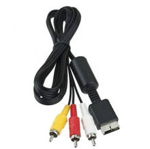 1,8 м Аудио Видео AV кабель шнур к 3 RCA разъем для Sony для Playstation PS2 PS3 консольные кабели провод 100 шт. 2024 - купить недорого