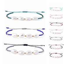 KELITCH New Women Bracelet Natural Pearl Wrap Handmade Charm Miyuki Beaded Strand Bracelets Friends Friendship Jewelry Girl Gift 2024 - buy cheap