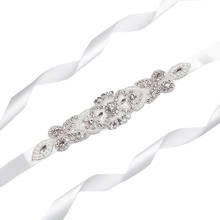 Fajas de cristal para mujer, cinturón nupcial de boda, faja trenzada de diamantes de imitación 2024 - compra barato