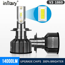Infitary H4 H7 LED Car Headlight Bulbs ZES Chips 14000Lm 6500K 4500K H1 H3 H11 H13 9004 9005 9006 9007 HB3 HB4 Auto Fog Lights 2024 - купить недорого