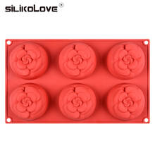 SILIKOLOVE 6 Cavity 3D Flower Shape Silicone Soap Mold For Soap Making DIY Handmade Craft Moulds Forms 2024 - buy cheap