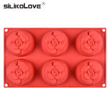 SILIKOLOVE 6 полости 3D цветок мыло, силиконовая форма формы для изготовления мыла DIY ручной работы ремесла формы 2024 - купить недорого