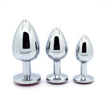 Anal Sex Toys Metal Anal Plug Screw Butt Plug Adults Products for Women and Men Anal Butt Plug 3pcs/lot 2024 - buy cheap