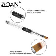 BQAN 1pc Nail Ombre Brush Nail Art Painting Pen Brush UV Gel Polish Gradient Color Rhinestone Crystal Acrylic Nail Drawing Pen 2024 - buy cheap