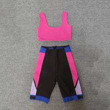 Ailigou 2021 New High Waist Shorts  Clothes Ladies Bandage Tight Running Shorts Fitness Pants Training Sportswear Suit 2024 - buy cheap