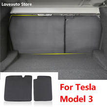 Car Leather Rear Seat Protective Kick Pad Mat Scratch-resistant Second Row Mat for Tesla Model 3 2021 2020 2019 2018 2017 2016 2024 - buy cheap