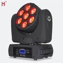 Lyre LED Wash Moving Head 7x12W RGBW Beam  Stage Lighting DMX 512 DJ Light For Party Disco 2024 - buy cheap