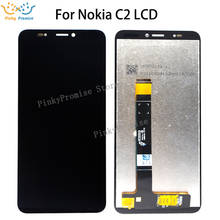 ЖК-дисплей 5,7 дюйма для Nokia C2, дигитайзер сенсорного экрана с рамкой в сборе, запасные части для Nokia C2 TA-1263 LCD 2024 - купить недорого